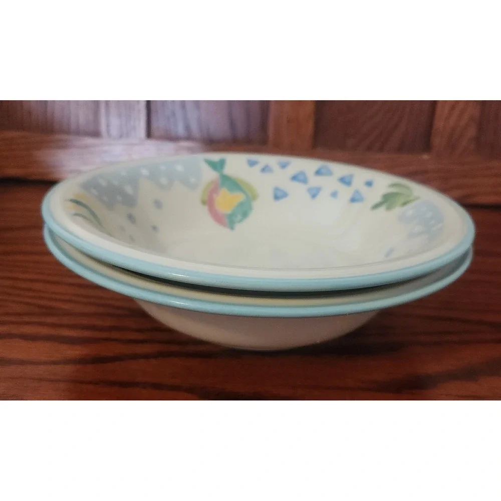 Set of 2 Studio Nova Barrier Reef Soup Cereal‎ Bowls Fish 8